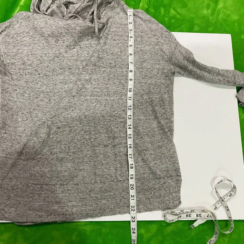 Gap Gray Lightweight Hooded Sweater Size XS